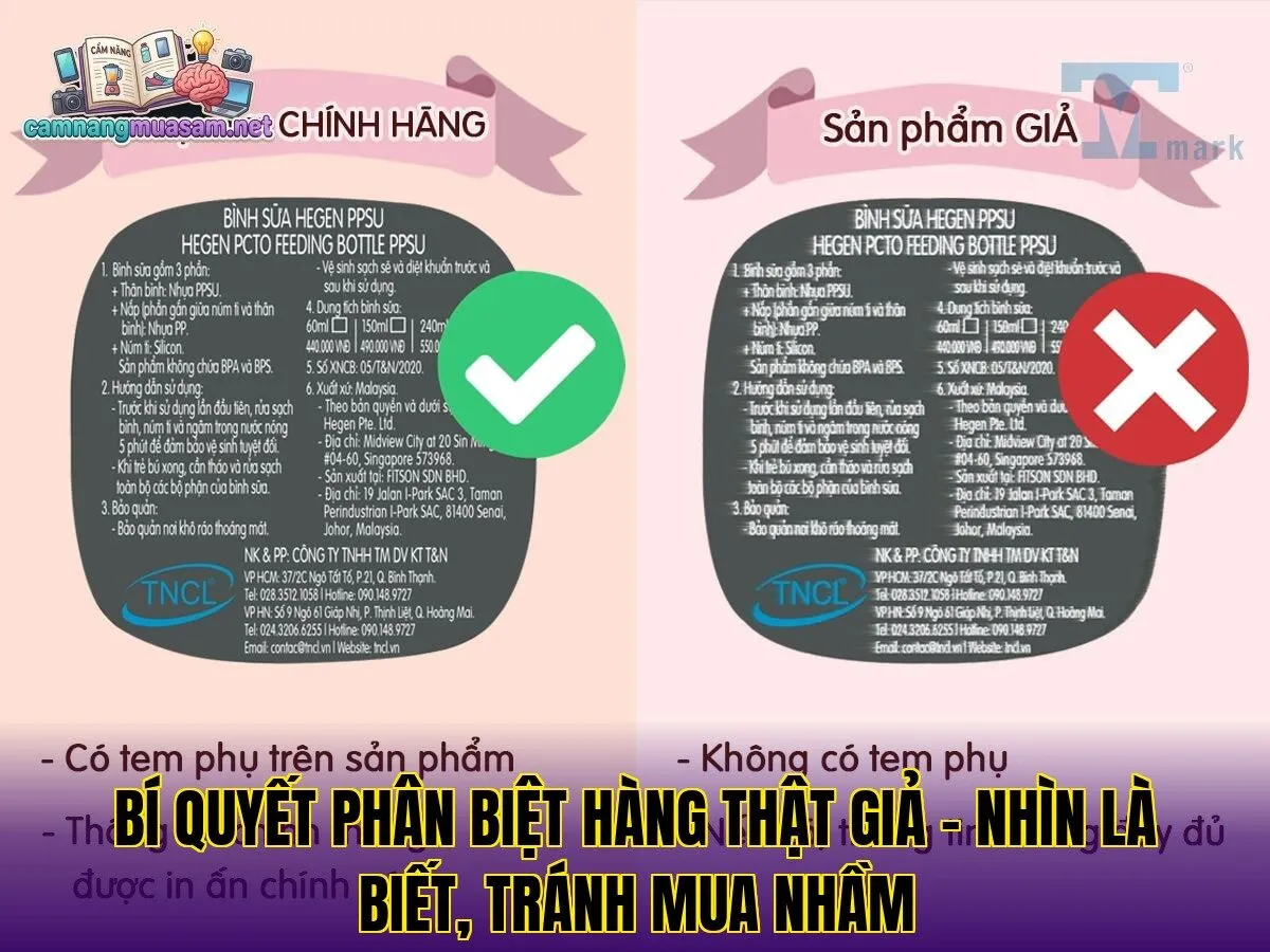 Bí quyết phân biệt hàng thật giả – nhìn là biết, tránh mua nhầm