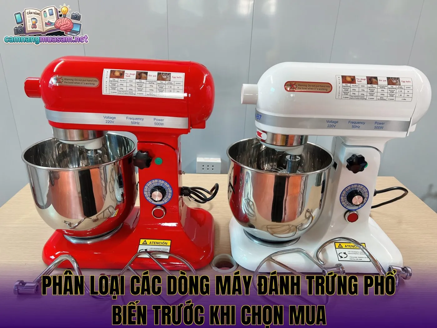 Phân loại các dòng máy đánh trứng phổ biến trước khi chọn mua