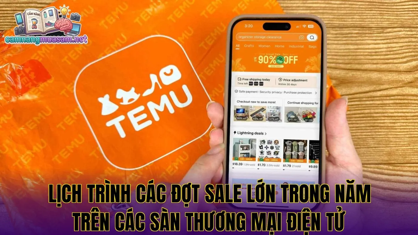 Lịch trình các đợt sale lớn trong năm trên các sàn thương mại điện tử
