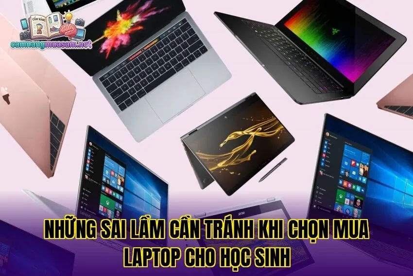 Những sai lầm cần tránh khi chọn mua laptop cho học sinh