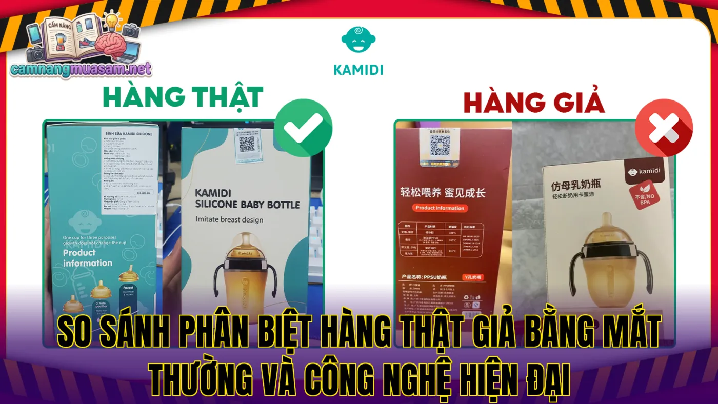 So sánh phân biệt hàng thật giả bằng mắt thường và công nghệ hiện đại