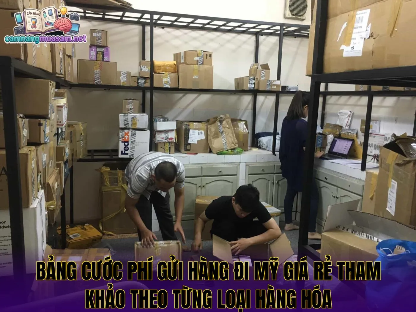 Bảng cước phí gửi hàng đi Mỹ giá rẻ tham khảo theo từng loại hàng hóa