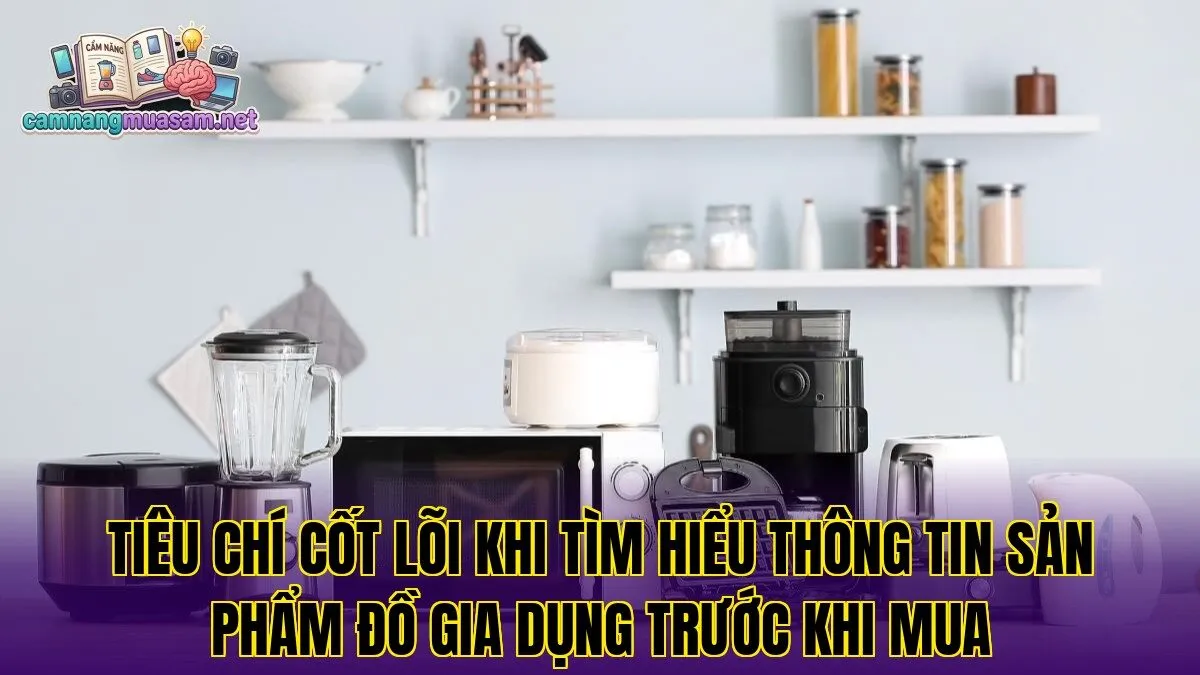 Tiêu chí cốt lõi khi tìm hiểu thông tin sản phẩm đồ gia dụng trước khi mua