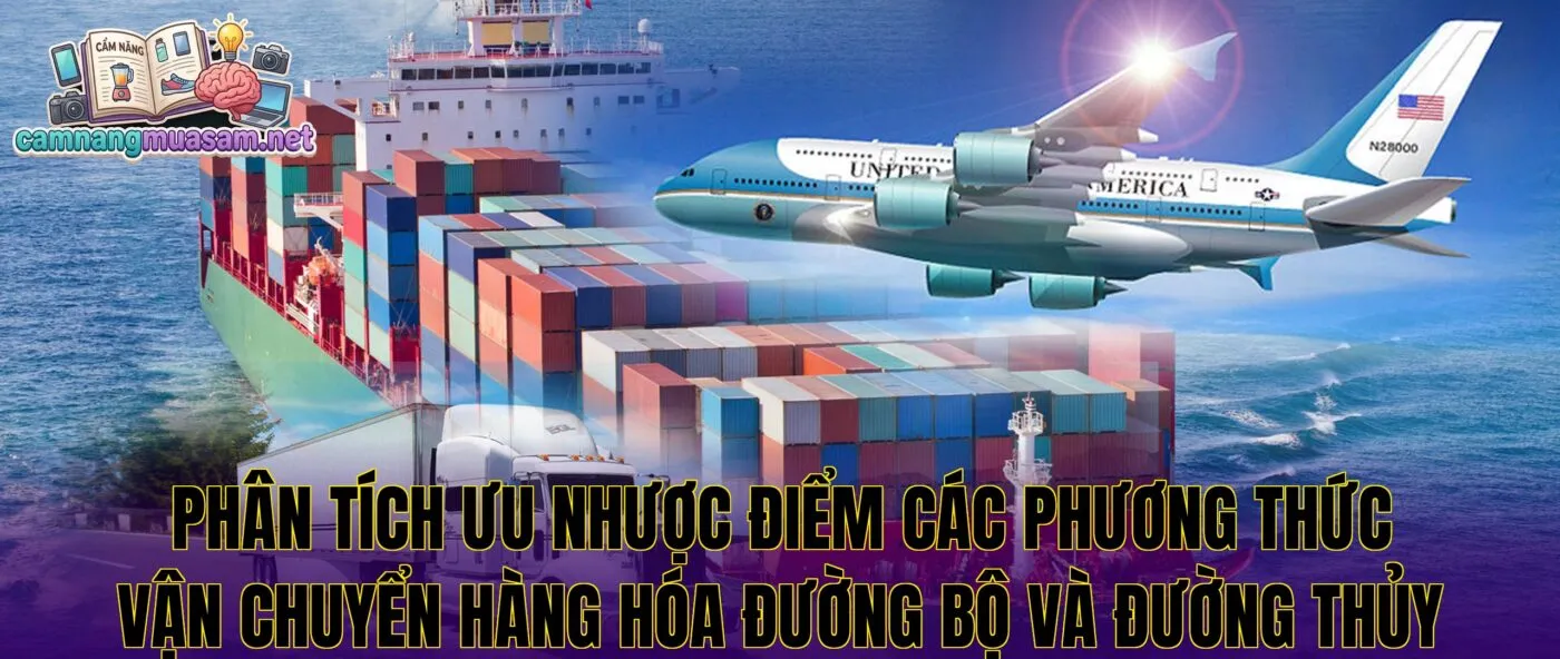 Phân tích ưu nhược điểm các phương thức vận chuyển hàng hóa đường bộ và đường thủy