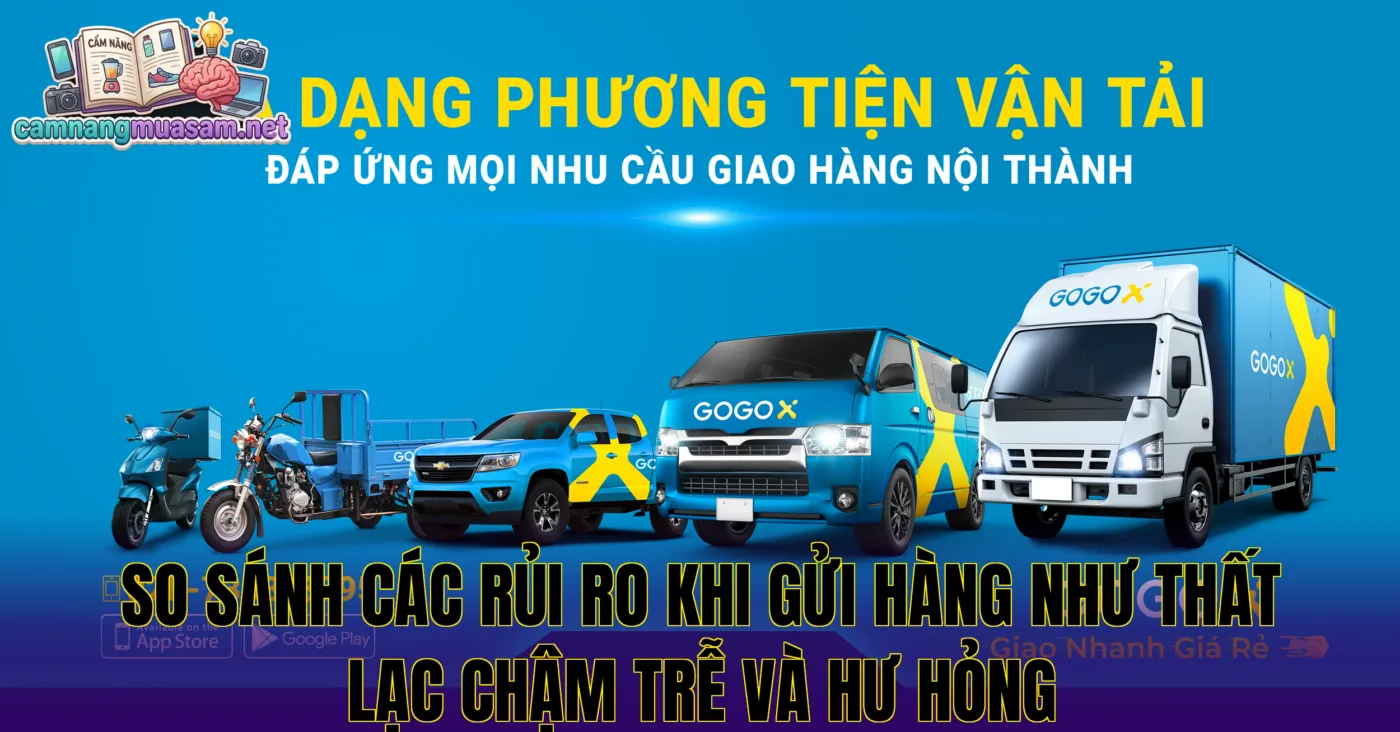 So sánh các rủi ro khi gửi hàng như thất lạc chậm trễ và hư hỏng