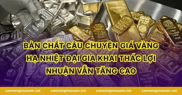 Bản chất câu chuyện giá vàng hạ nhiệt đại gia khai thác lợi nhuận vẫn tăng cao