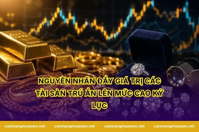 Nguyên nhân đẩy giá trị các tài sản trú ẩn lên mức cao kỷ lục